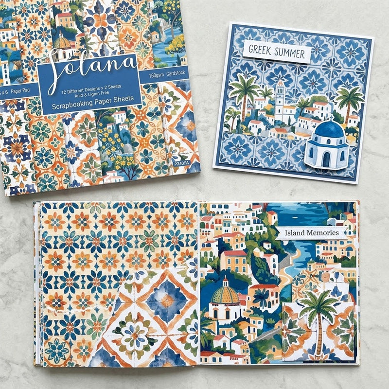 Solana scrapbook paper pad sheet preview