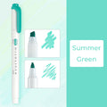 Zebra Mildliner WKT7 Double-Sided Highlighter - Mild Summer Green