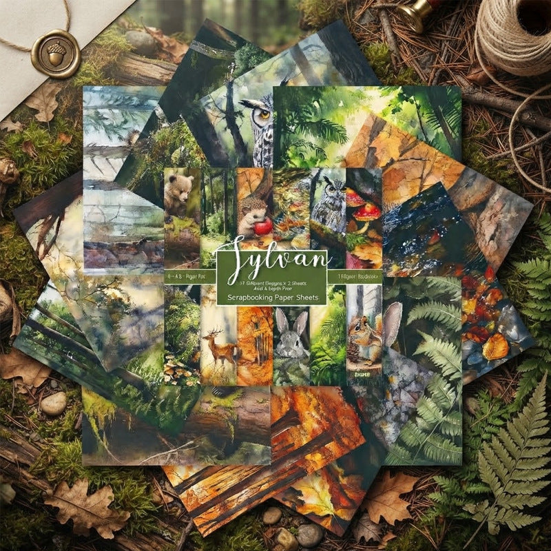 Sylvan woodland animals 6 inch scrapbook paper pad – product image 3