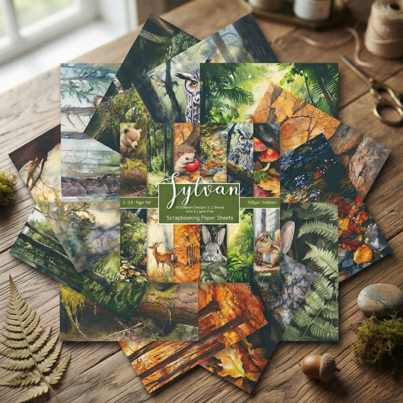 Sylvan woodland animals 6 inch scrapbook paper pad – product image 4