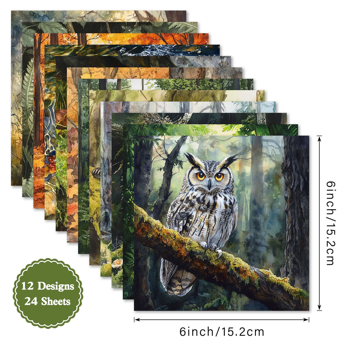 Sylvan woodland animals 6 inch scrapbook paper pad – product image 5