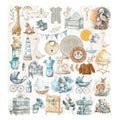 Vintage Baby Boy vellum scrapbook sticker style