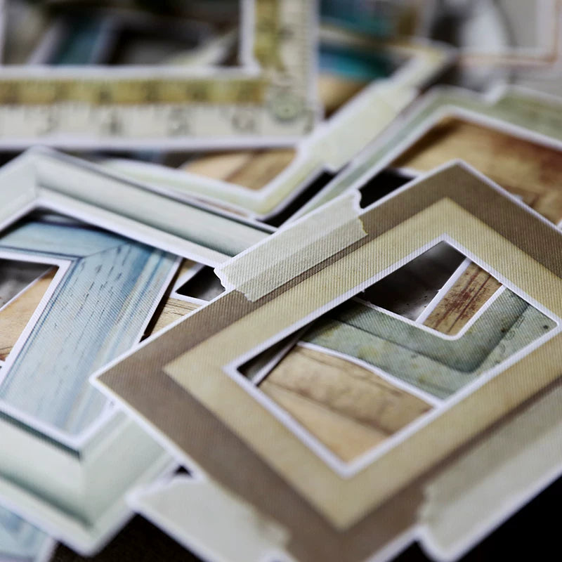 Specialty paper self-adhesive frame stickers detail