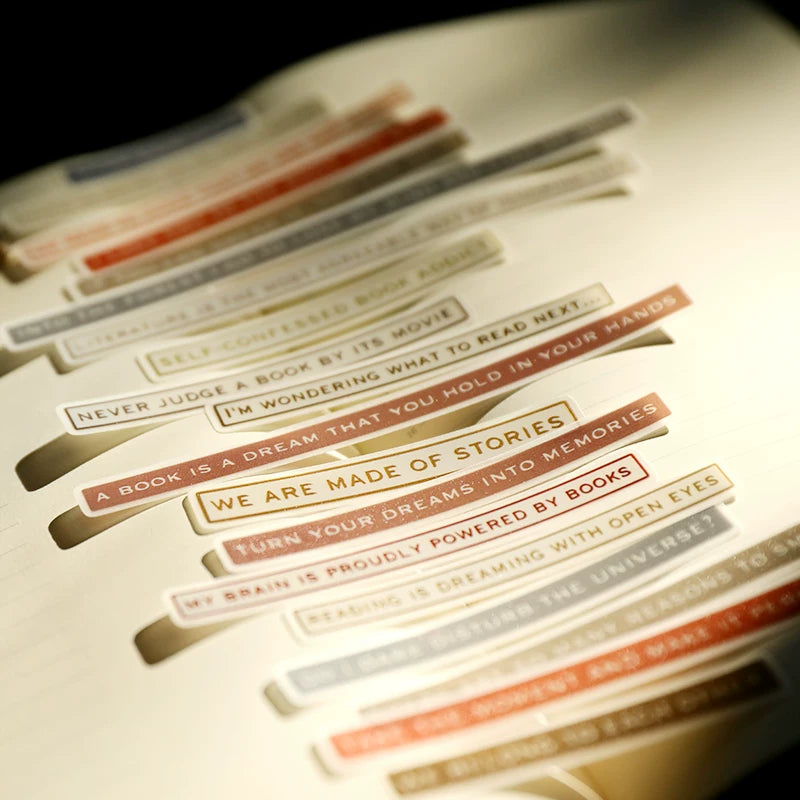Vintage quote vellum scrapbook stickers 3