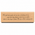 Walden Lake wooden rubber stamp on pure white background