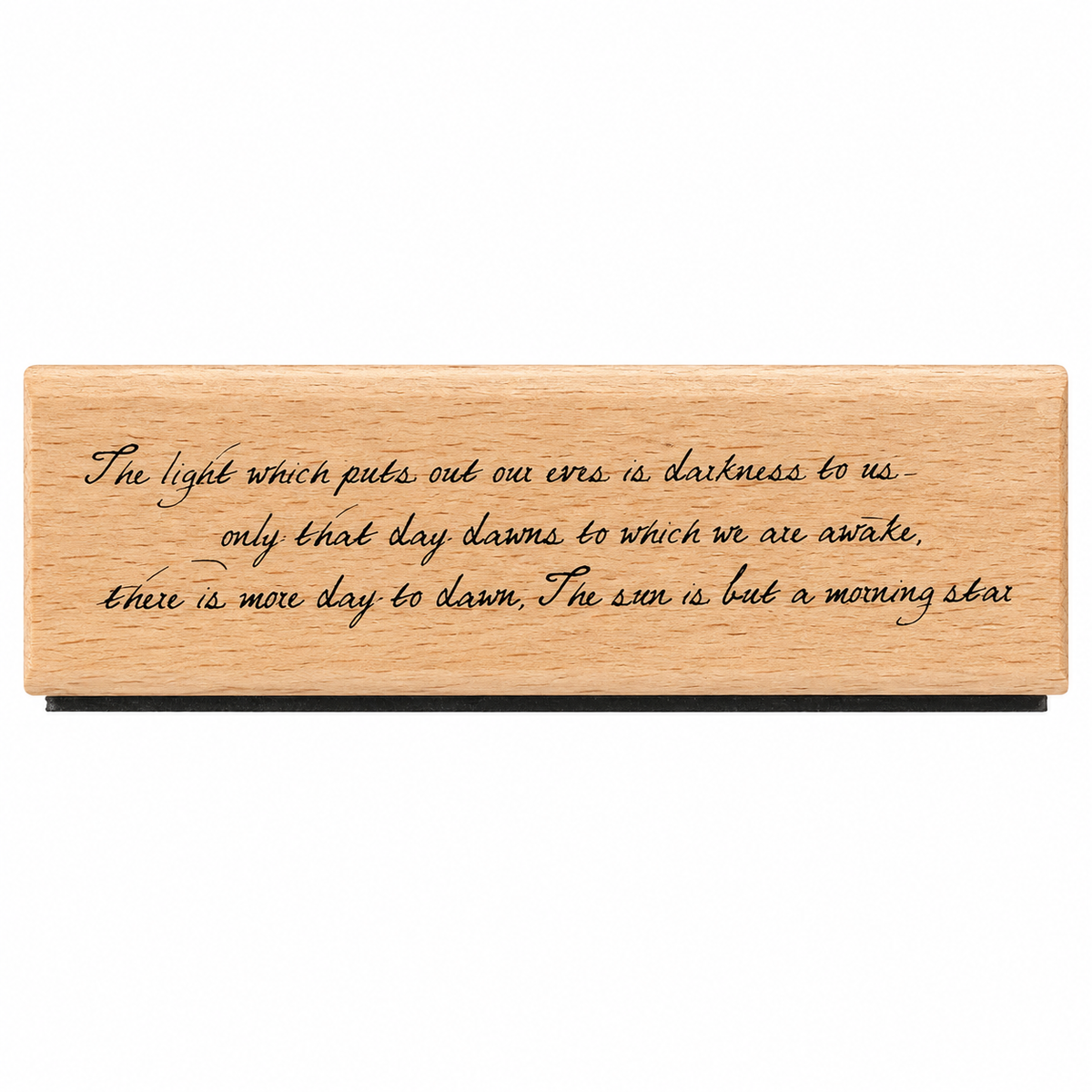 Walden Lake wooden rubber stamp on pure white background