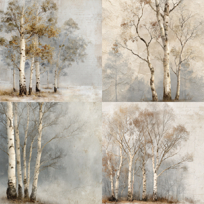 Winter Woods scrapbook paper pad details