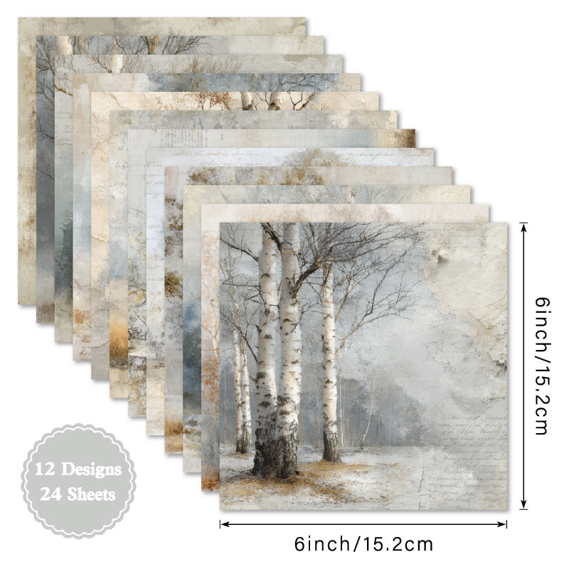 Winter Woods scrapbook paper pad craft inspiration