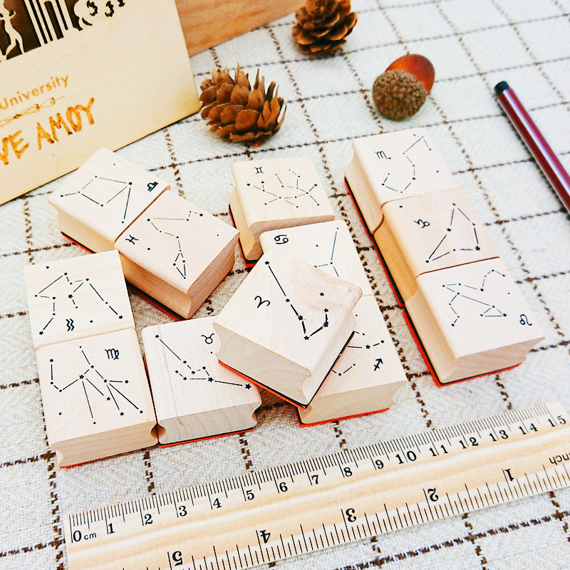 Constellation stamp impressions for journaling and crafts
