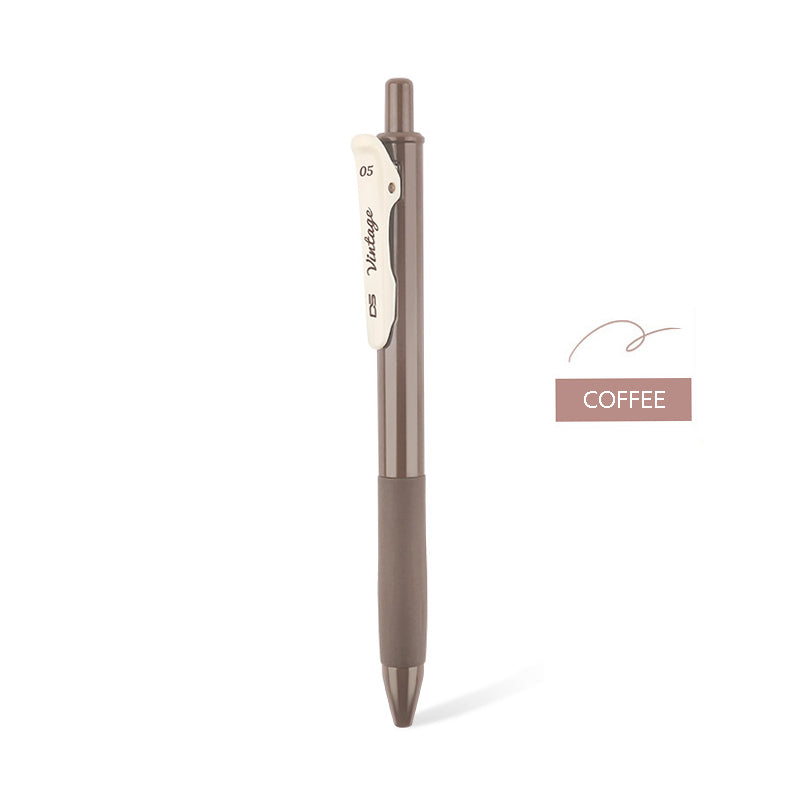 Vintage Color Gel Pen - Coffee