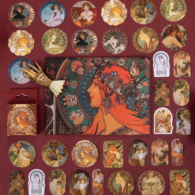 Mucha Boxed Stickers - OBUJO