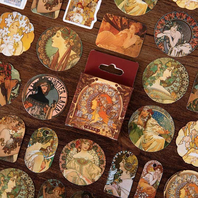 Mucha Boxed Stickers - OBUJO
