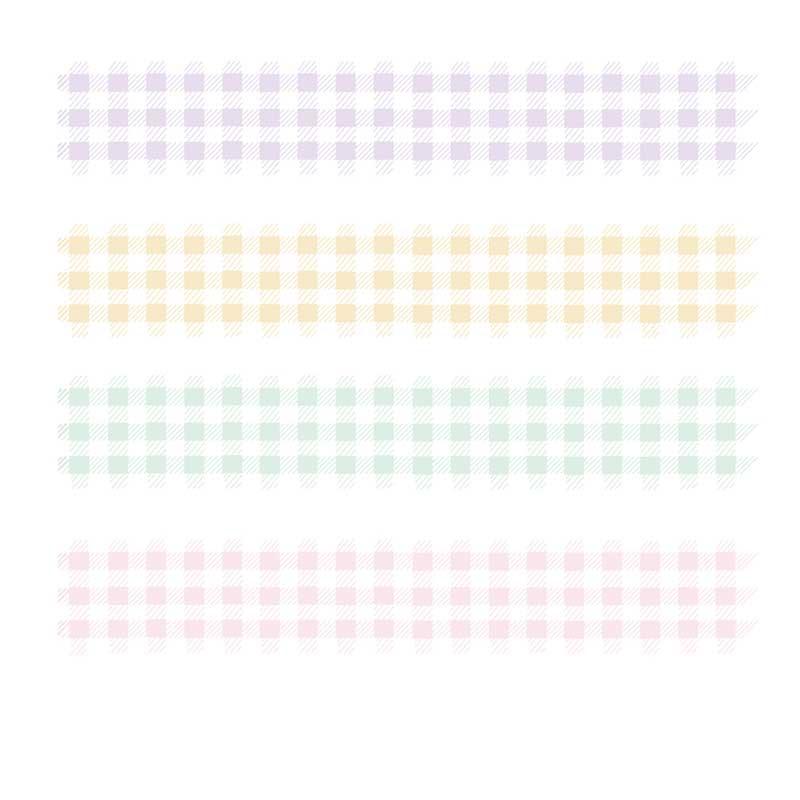 Basic Grid Washi Tape Set - OBUJO