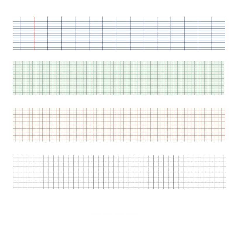 Basic Grid Washi Tape Set - OBUJO