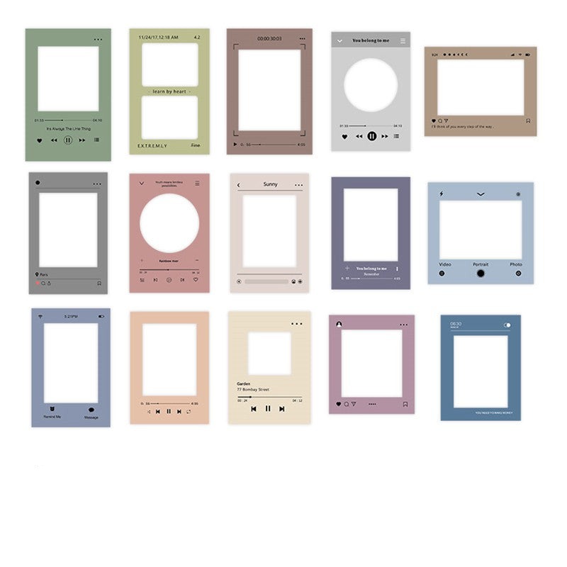 Bianjie PET Frame Stickers Pack