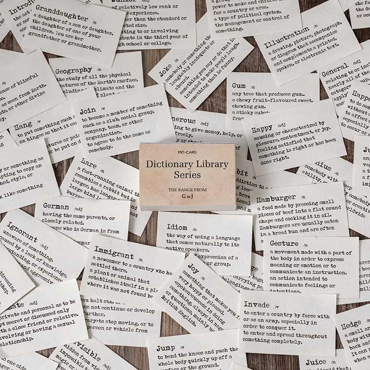 Danci Dictionary Journal Materials - OBUJO