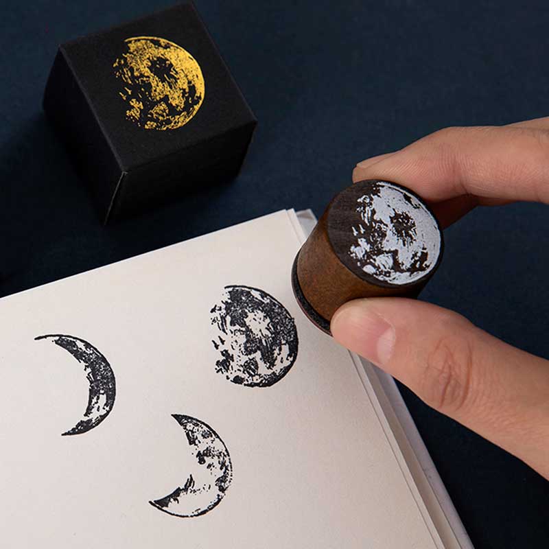 Obujopal Moon Wooden Stamp
