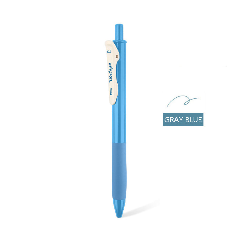 Vintage Color Gel Pen - Gray Blue