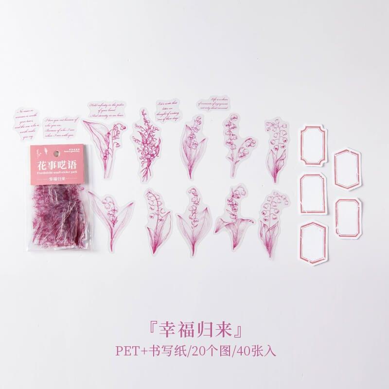 Seasons Flower Bujo Stickers - OBUJO