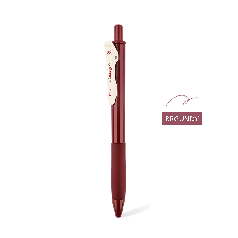 Vintage Color Gel Pen - Burgundy