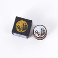 Lunar Phases Vintage Realistic Moon Wooden Stamp YXST04
