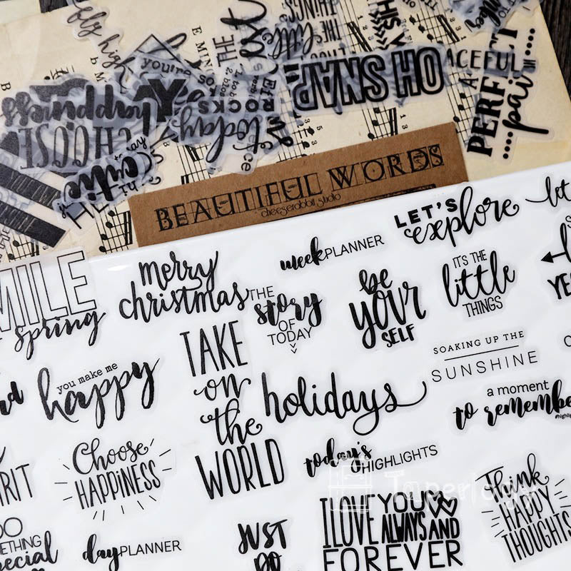Zmu Phrase Vellum Stickers