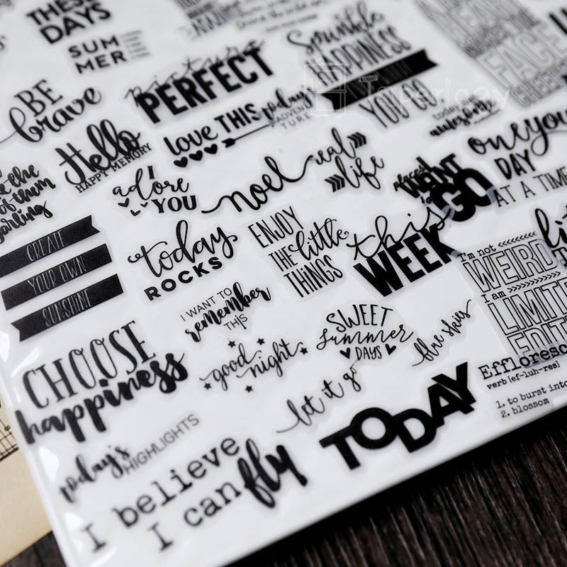 Zmu Phrase Vellum Stickers