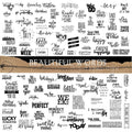 90 Pcs  Phrase Vellum Stickers