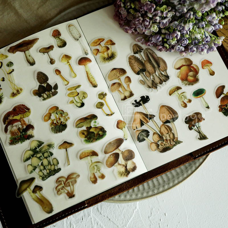 Mootu Mushroom Vellum Stickers