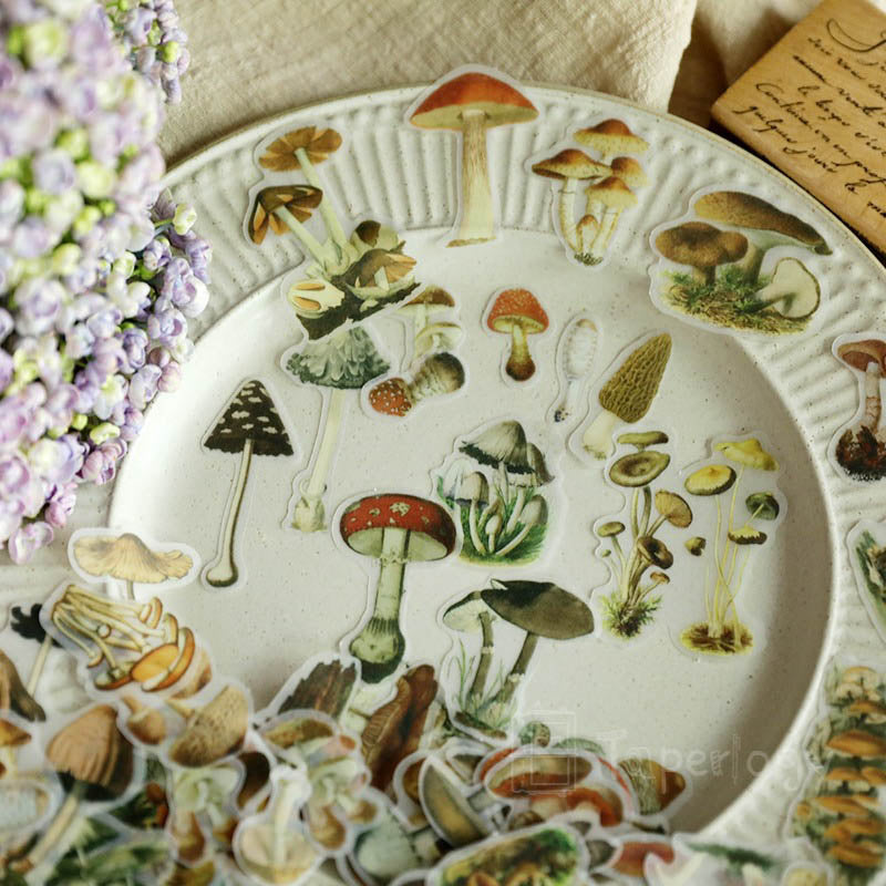 Mootu Mushroom Vellum Stickers