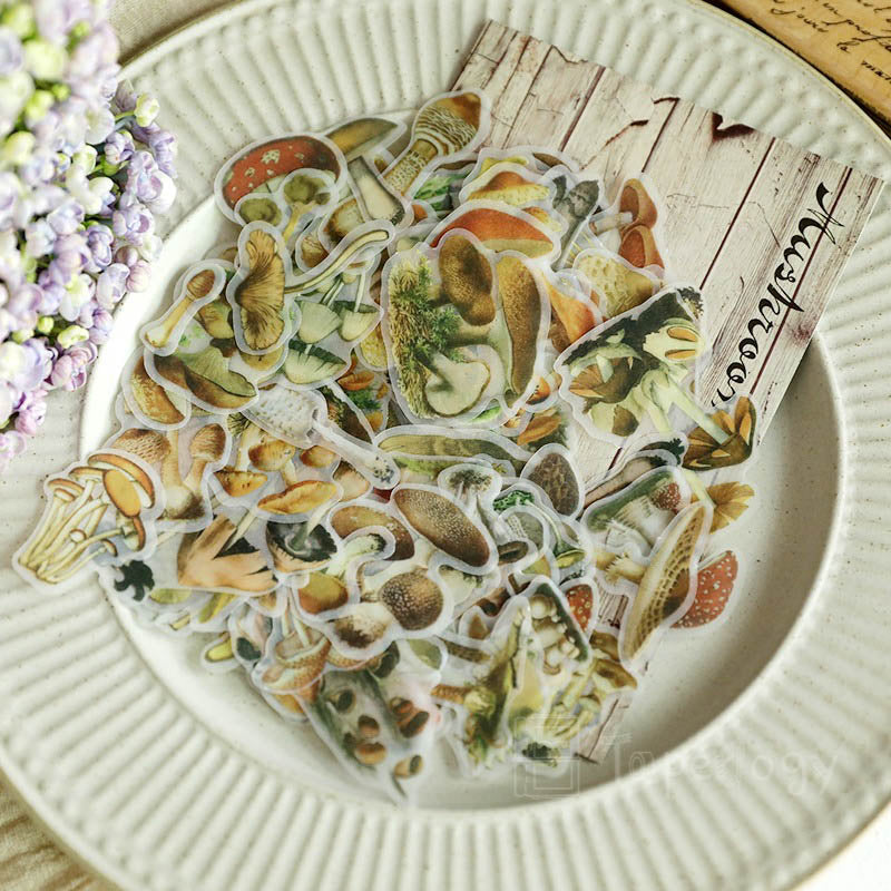 Mootu Mushroom Vellum Stickers