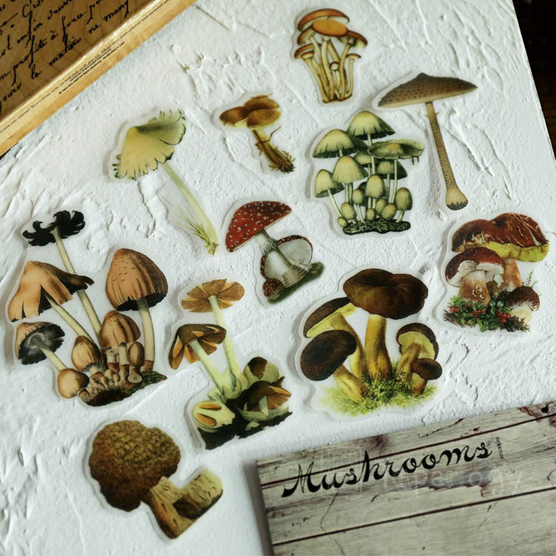 Mootu Mushroom Vellum Stickers