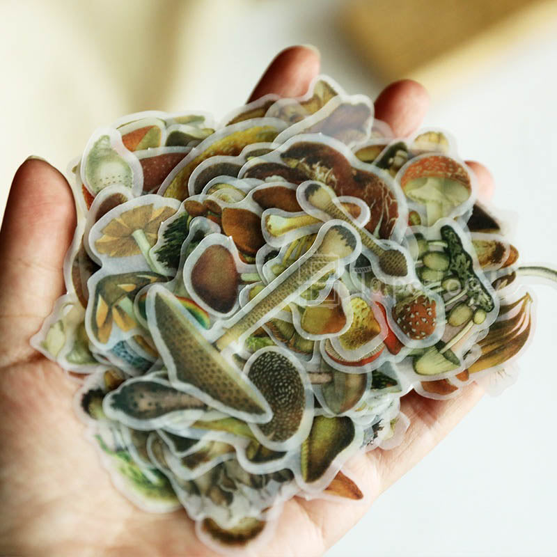 Mootu Mushroom Vellum Stickers