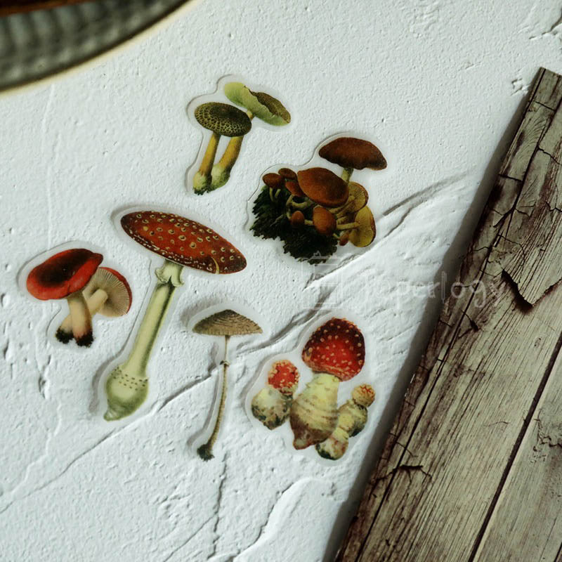 Mootu Mushroom Vellum Stickers