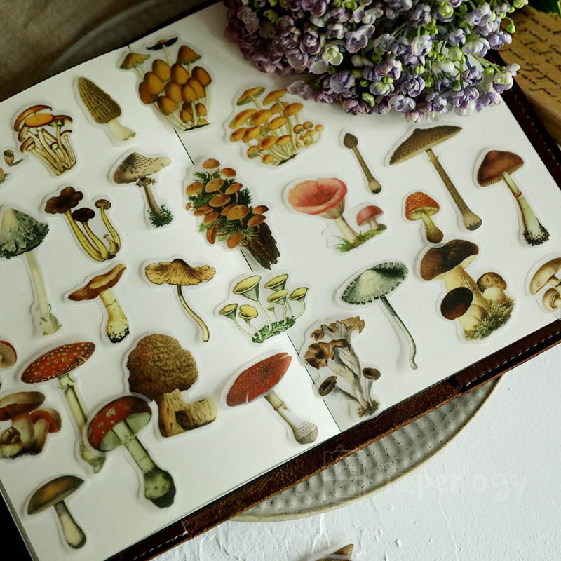 Mootu Mushroom Vellum Stickers