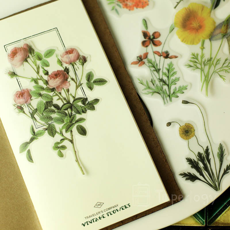 Halo Floral Vellum Stickers Pack