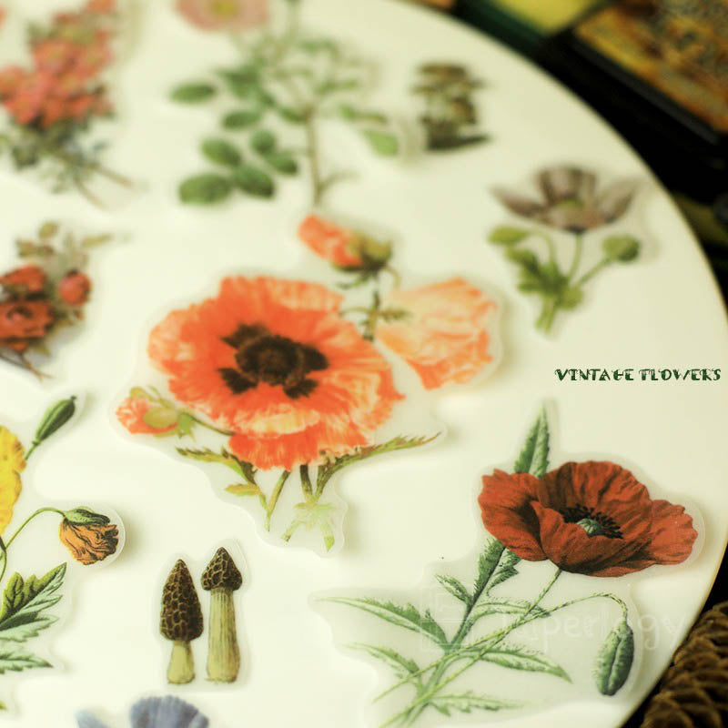 Halo Floral Vellum Stickers Pack
