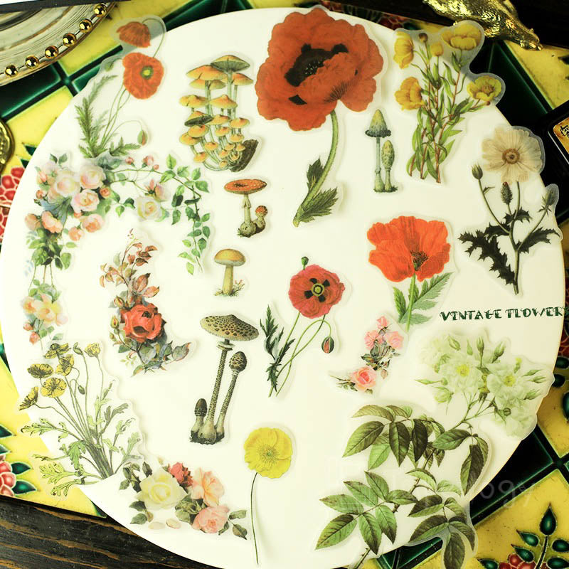 Halo Floral Vellum Stickers Pack