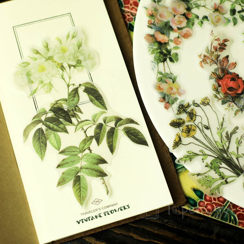 Halo Floral Vellum Stickers Pack