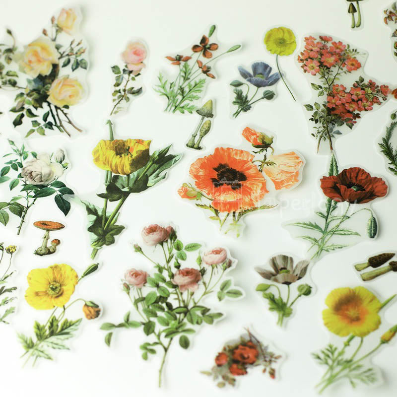 Halo Floral Vellum Stickers Pack