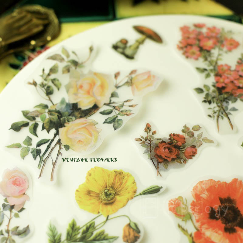 Halo Floral Vellum Stickers Pack