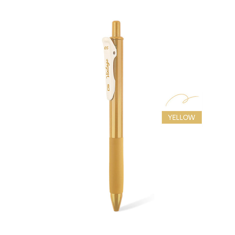 Vintage Color Gel Pen - Yellow
