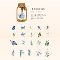 60Pcs PET Flower Stickers ZRWWPZ