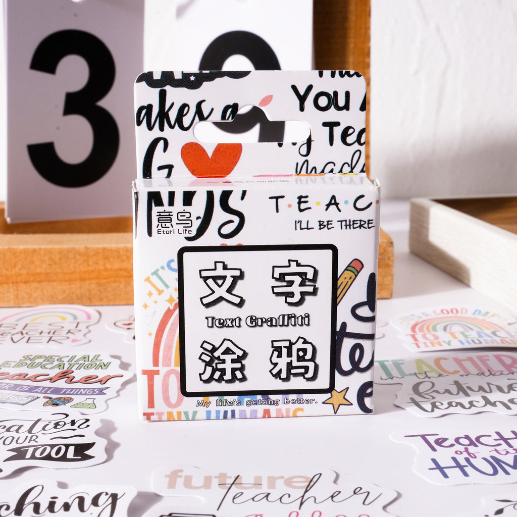 46pcs Teacher Stickers WZTY