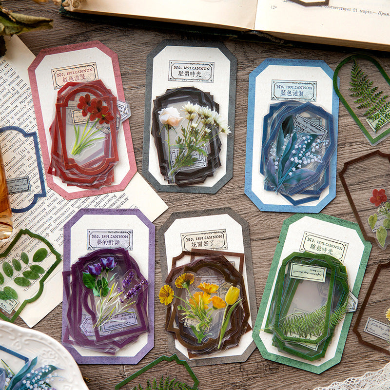 30 Pcs Junk Journal PET Stickers YJHK