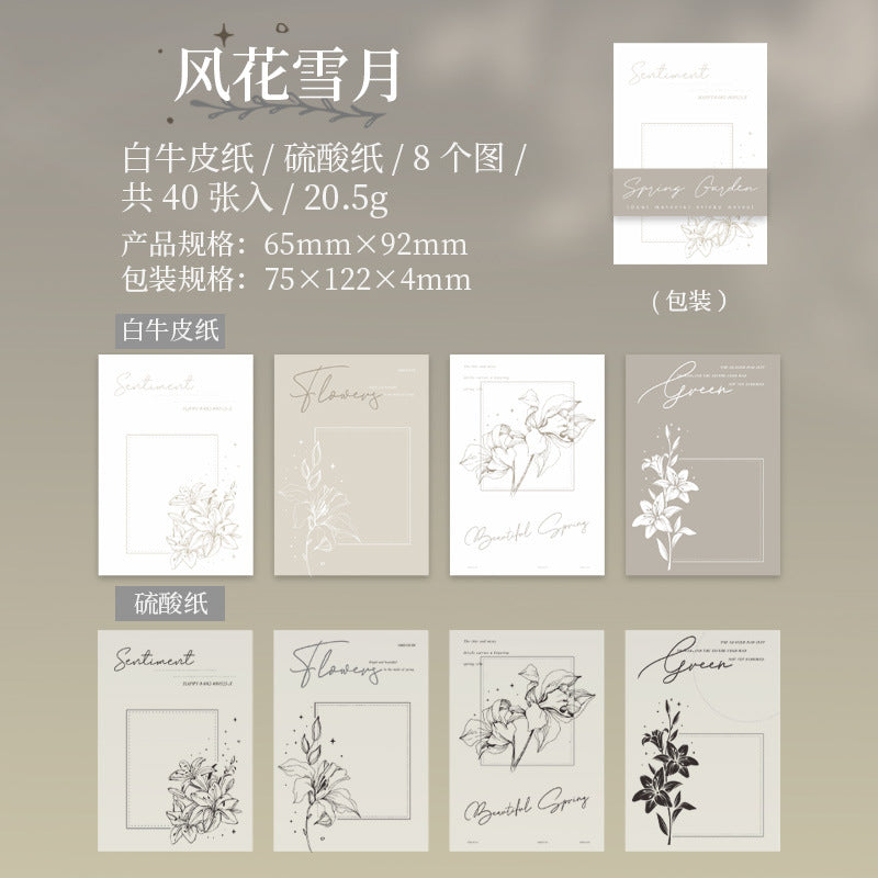 40 Pcs Creative Notepad CRHY