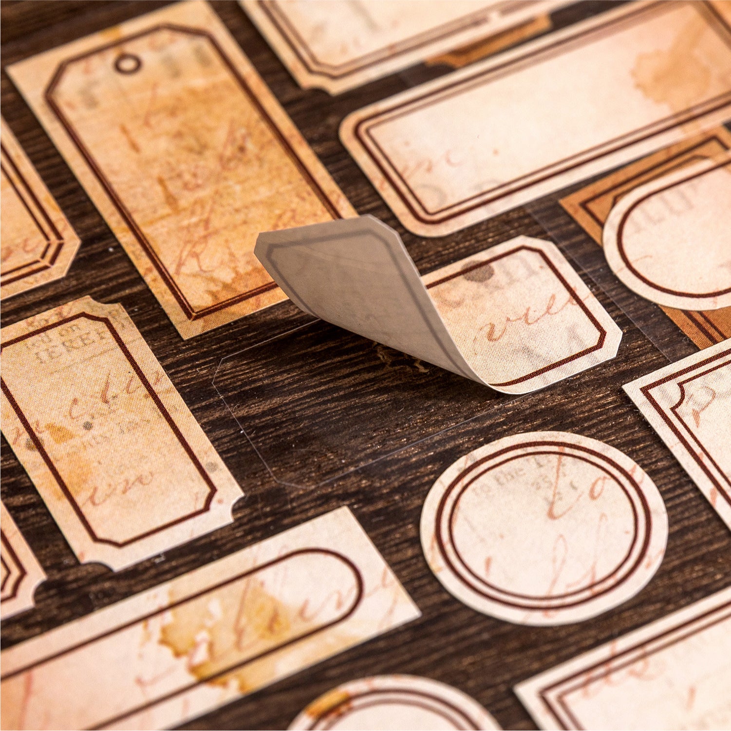 2 Pcs Vintage Junk Journal Stickers KFRJ