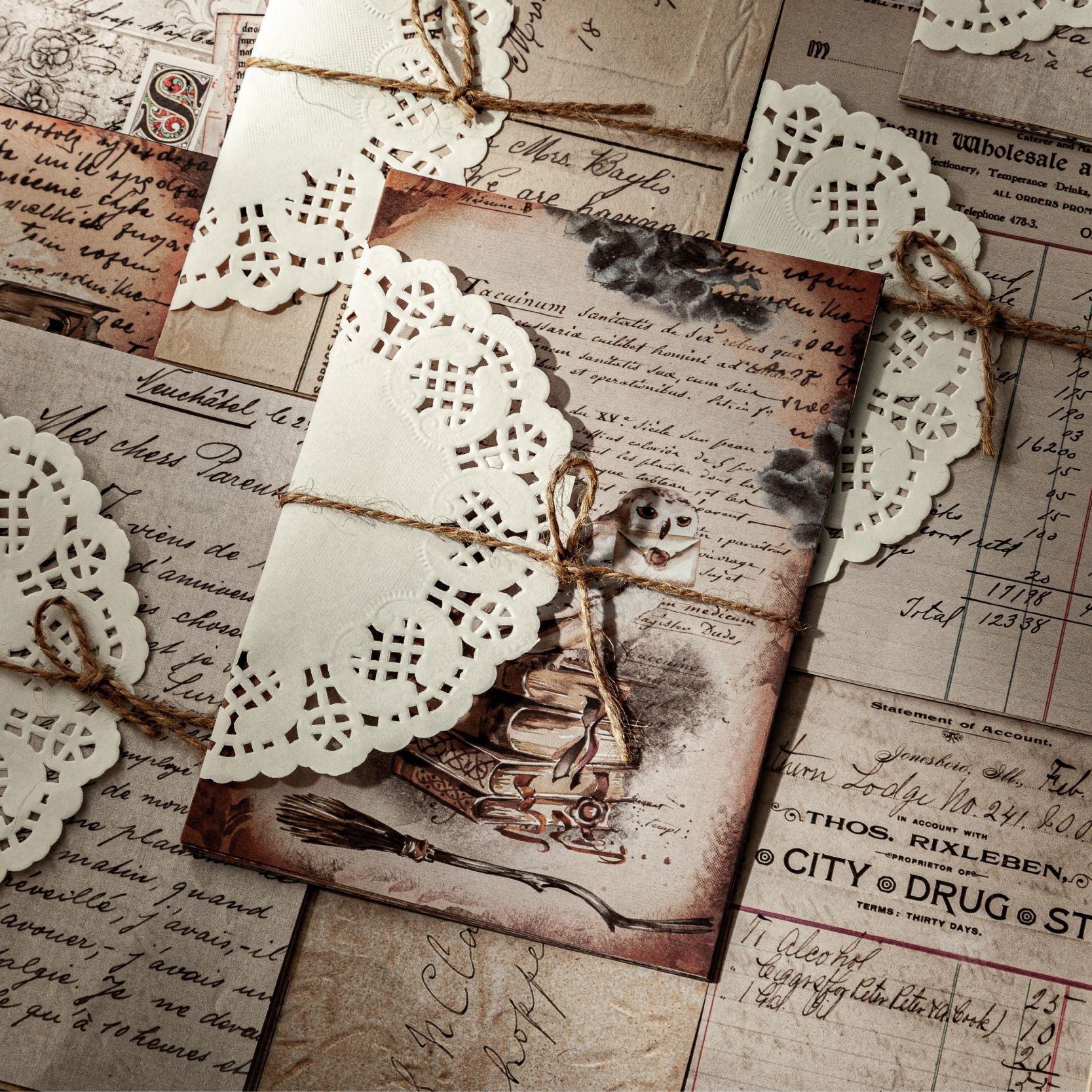 20pcs Vintage Scrapbook Paper MFSG
