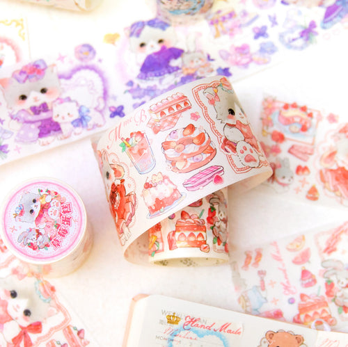 1 Roll Cartoon Cat Washi Tape MMWY