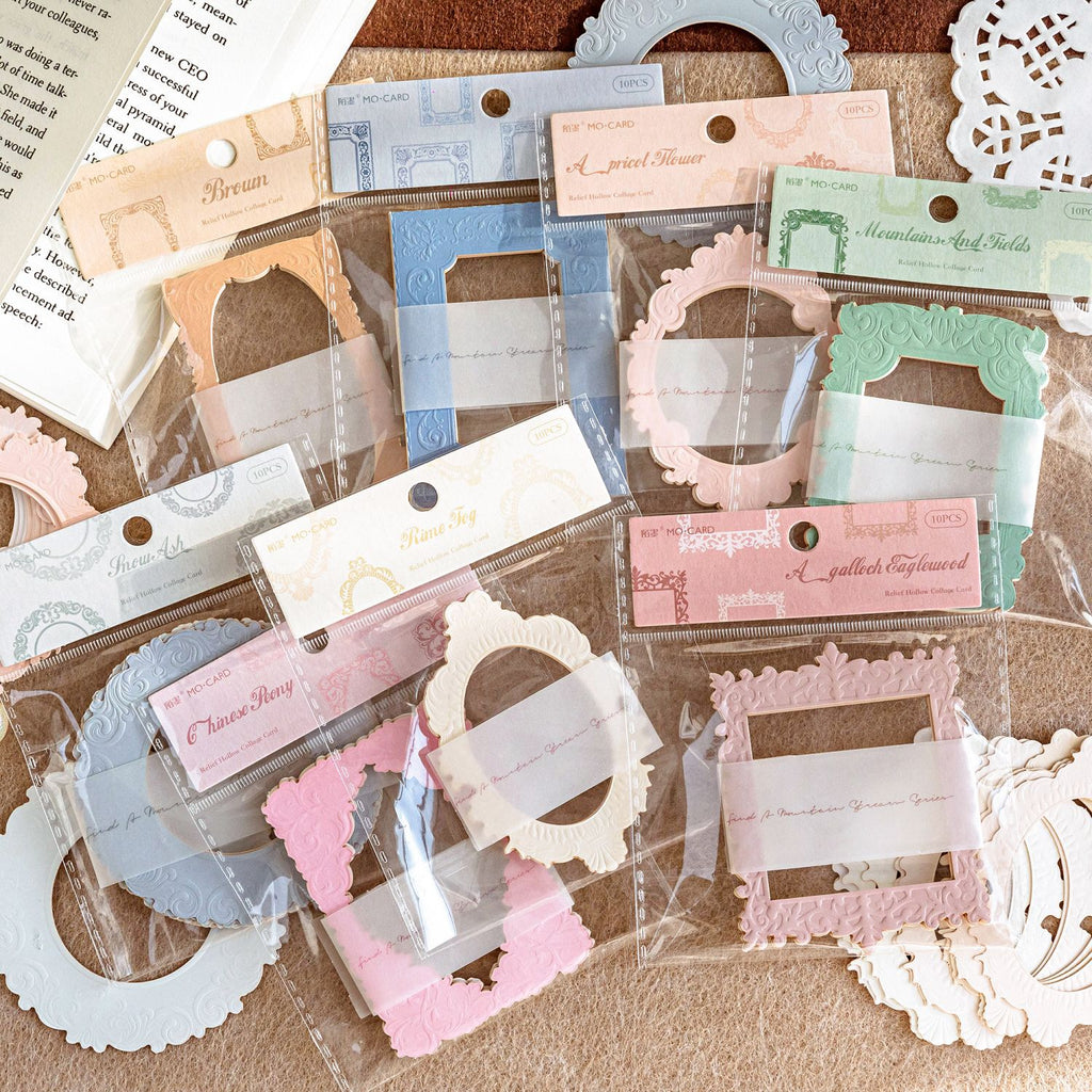 10pcs Vintage Frame Paper XYJX